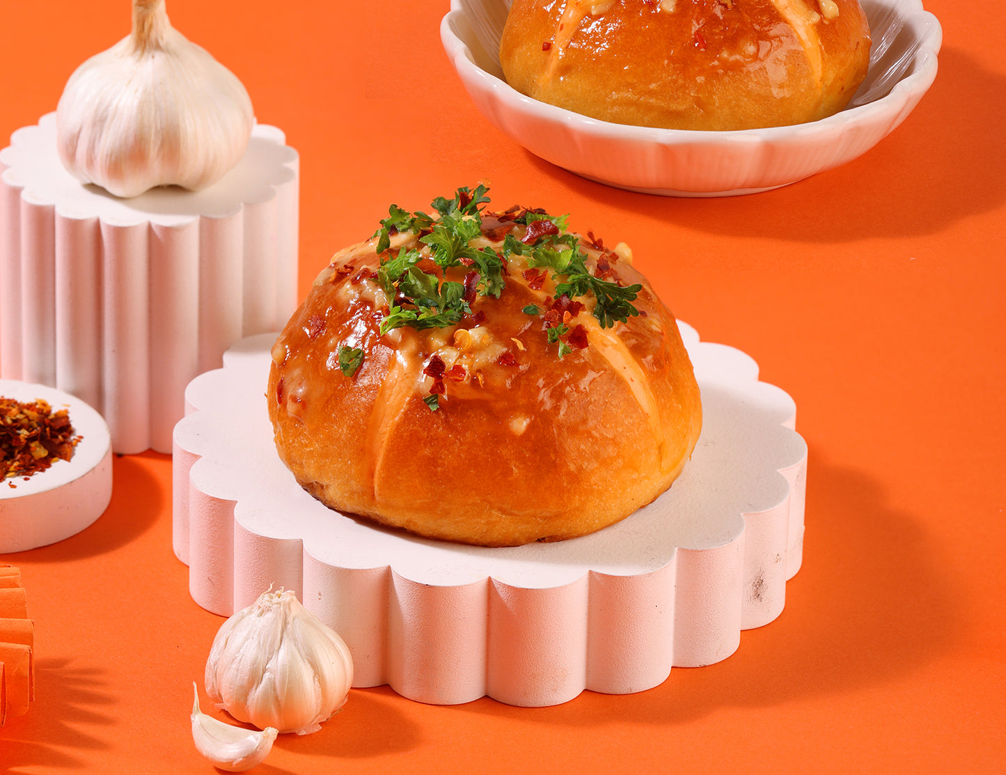 Spicy Garlic Korean Bun