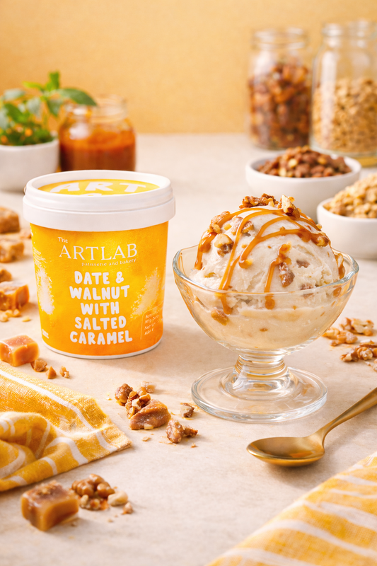 Date and Walnut with Salted Caramel Ice Cream